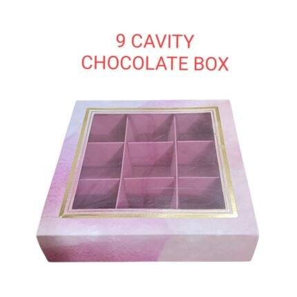 9 Cavity Chocolate Box  (1 Pc)