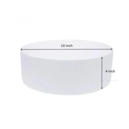 Round Cake Dummy ( 10″ dia / 4″ height) (1Pc)