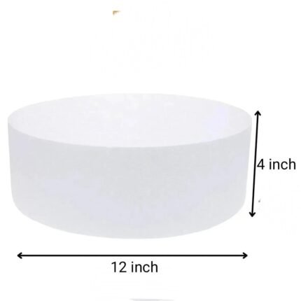 Round Cake Dummy ( 12″ dia / 4″ height) (1Pc)