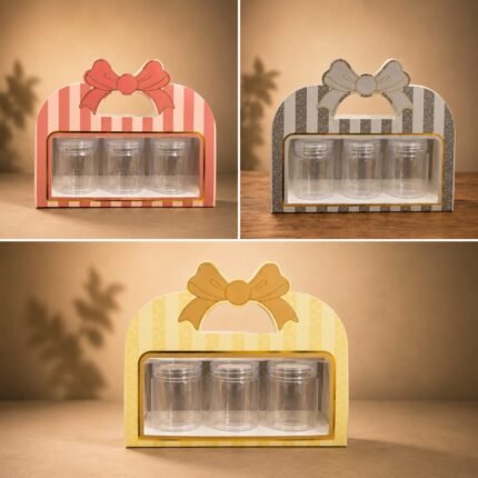 3 Jars Hamper Box With Pvc Box -Rs.58/1Pc (Moq 50)